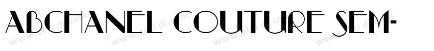 ABChanel Couture Sem字体转换